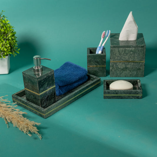 Marble Bathroom Set Of 5