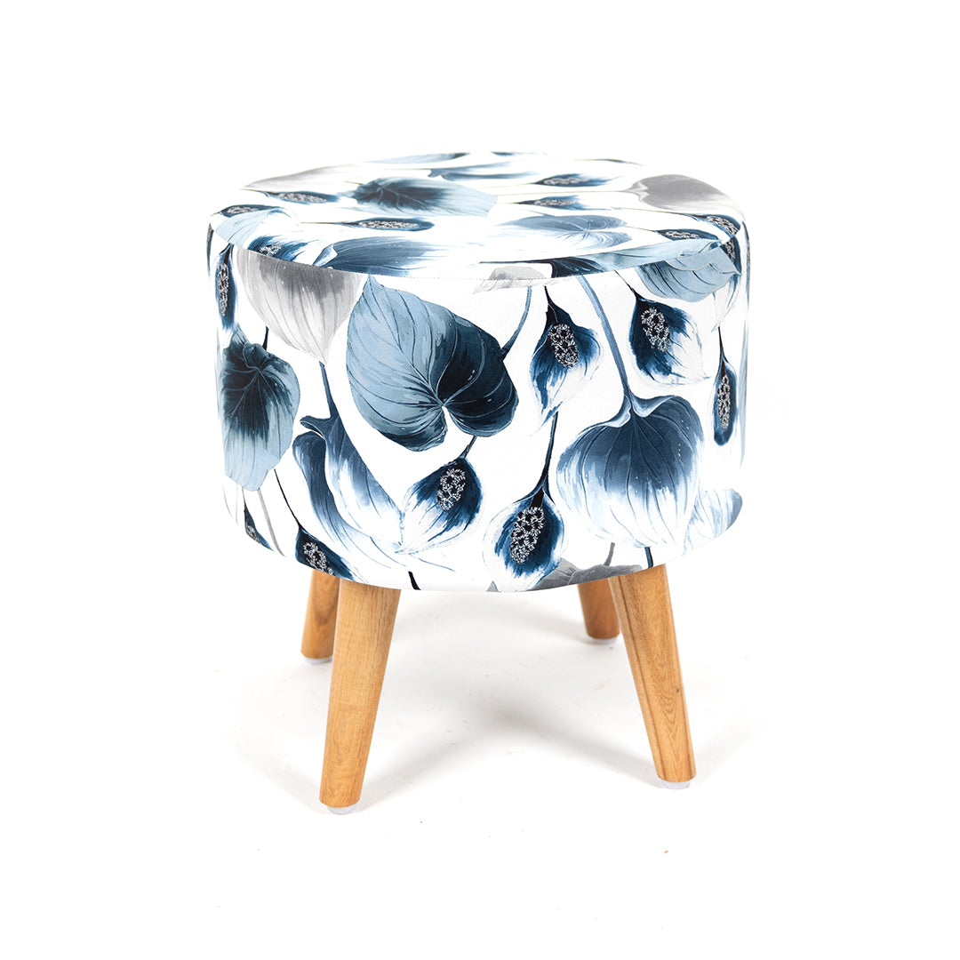Printed Ottoman Pouffe Stool