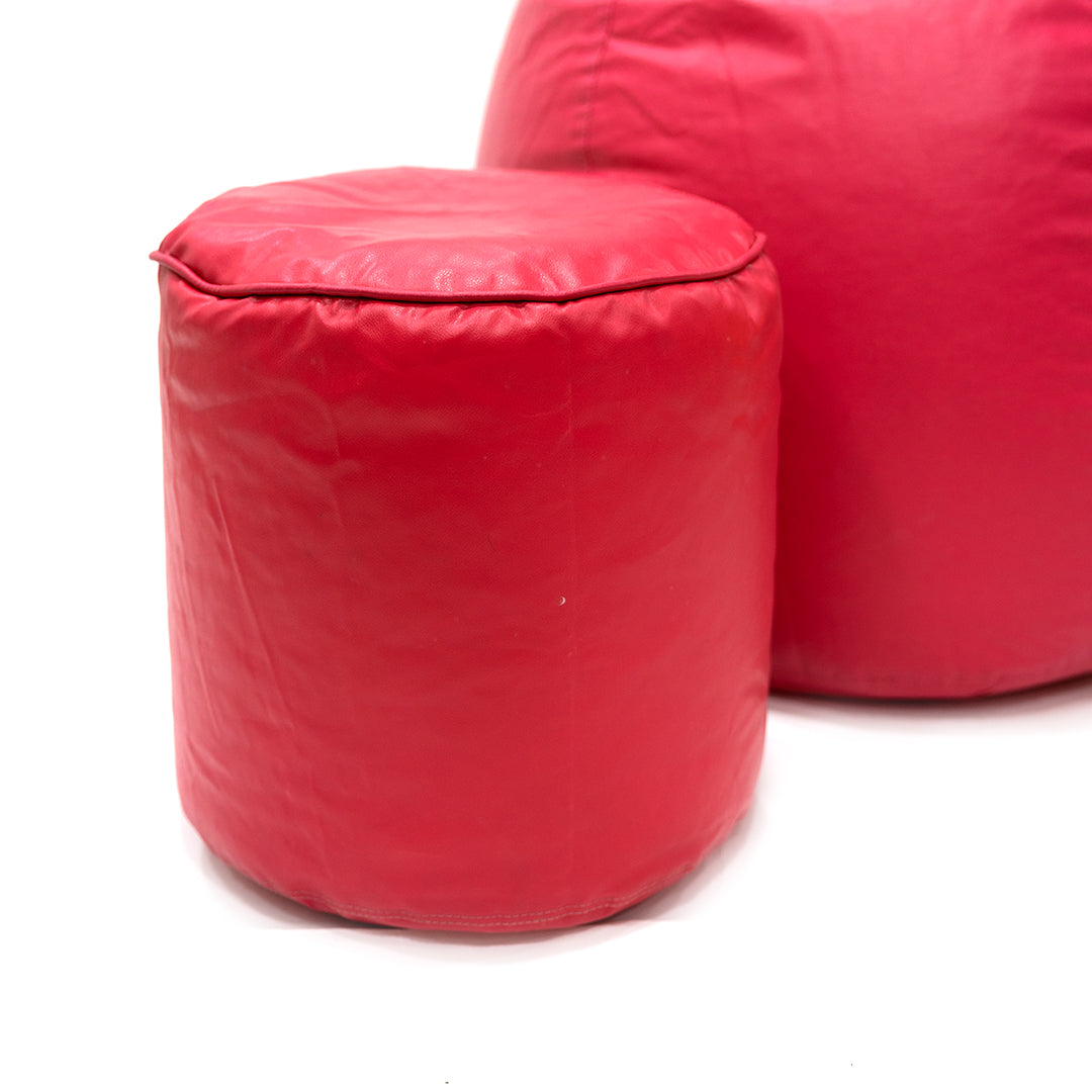 XXXXL Teardrop Filled Bean Bag with Footrest and Cushions