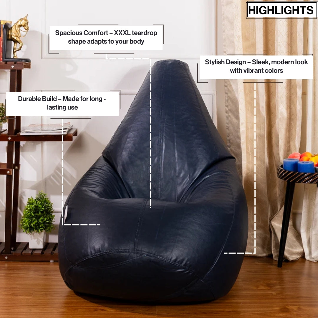 XXXL Teardrop Bean Bag with Bean Filling