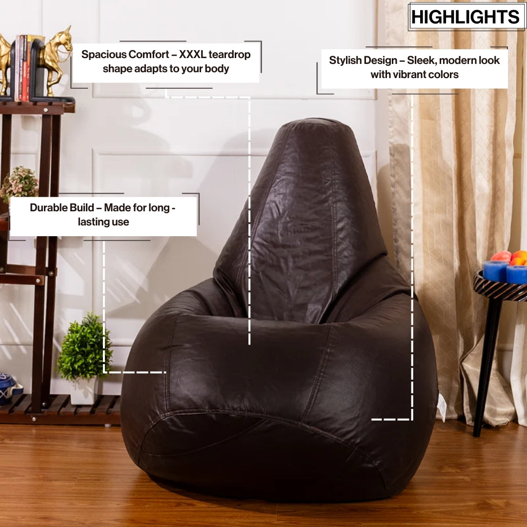 XXXL Teardrop Bean Bag with Bean Filling