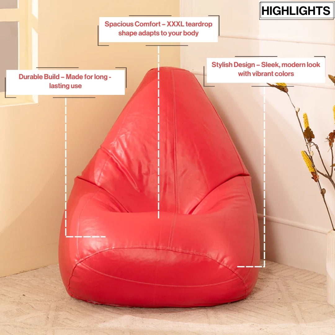 XXXXL Teardrop Bean Bag With Bean