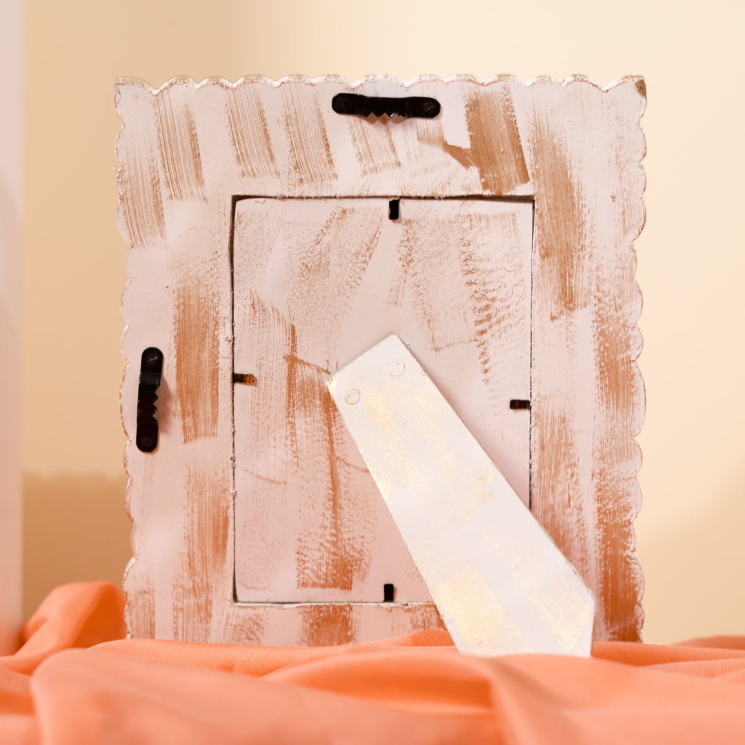 Antique Handcrafted Wooden Photoframe-Table and Wall Mounted