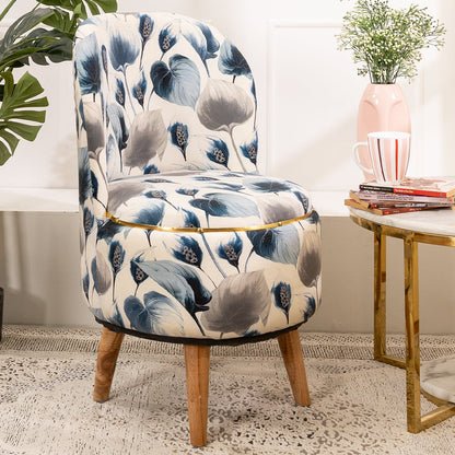 Printed Ottoman Pouffe Chair