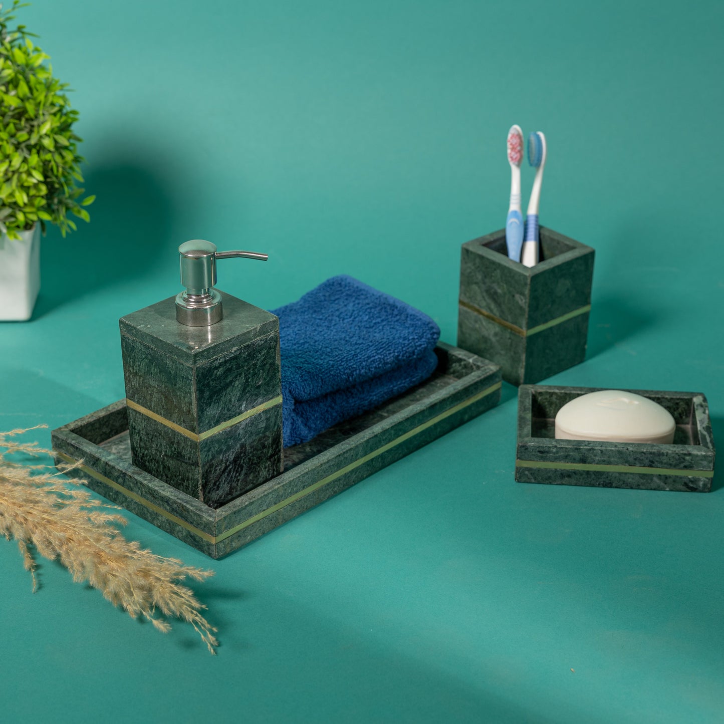 Marble Bathroom Set Of 4