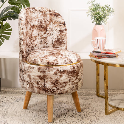 Printed Ottoman Pouffe Chair