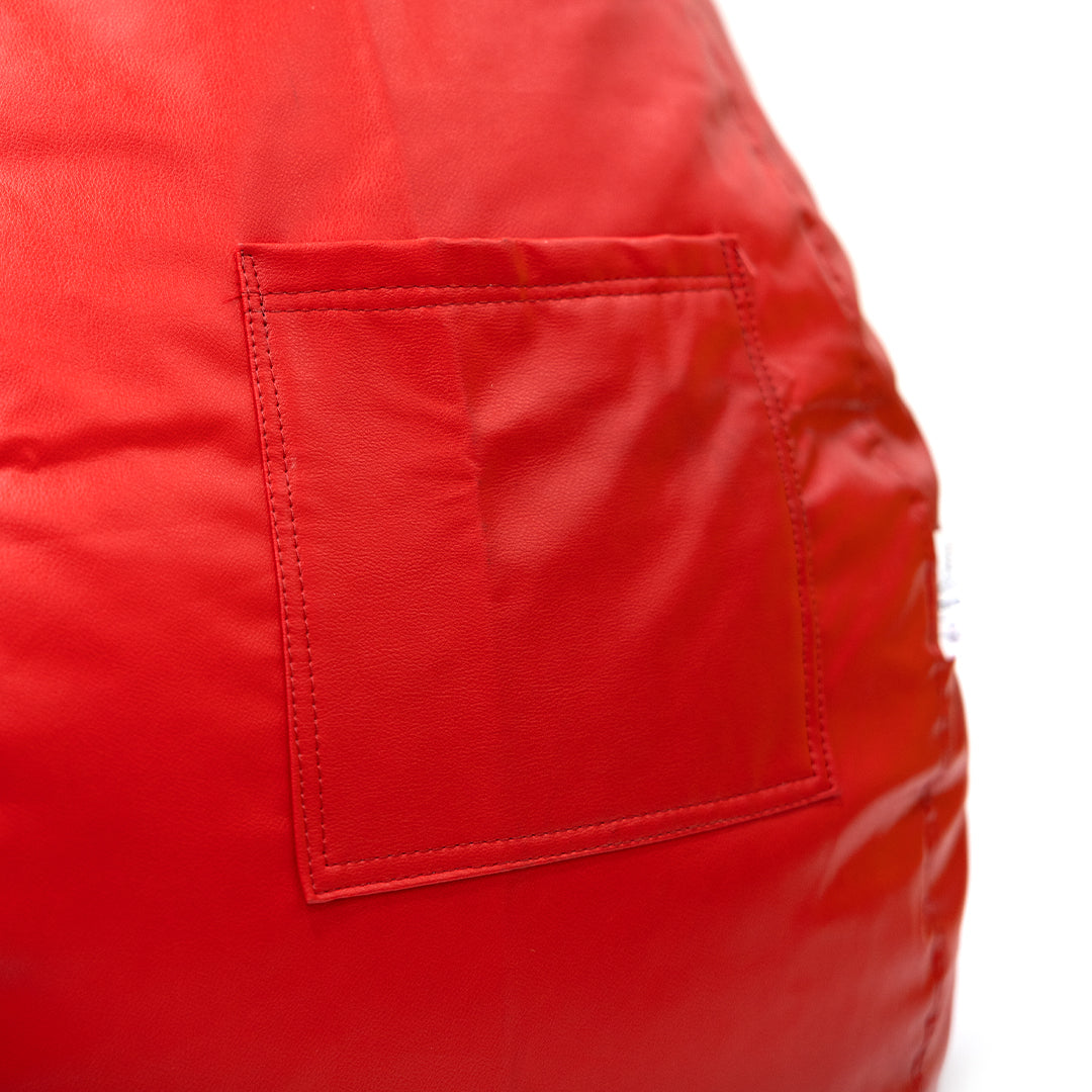 XXXXL Teardrop Filled Bean Bag with Footrest and Cushions