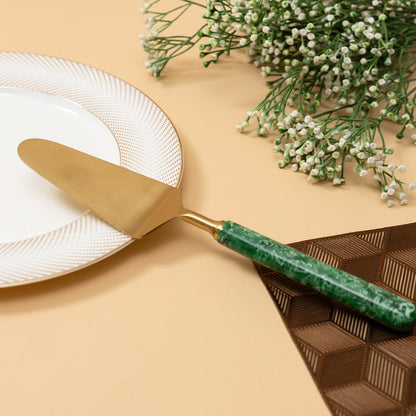 Ceylon cake server spoon-Green