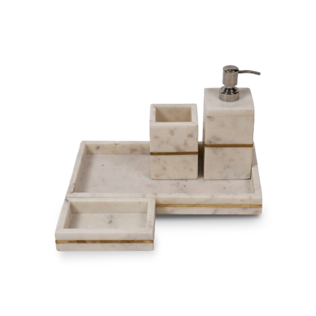 Marble Bathroom Set Of 4
