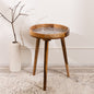 Mango Wood Round Shape End Table