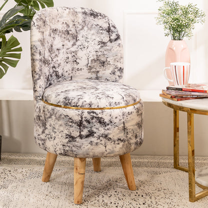Printed Ottoman Pouffe Chair