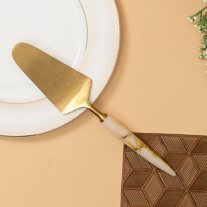 Ceylon Cake Server Spoon-White