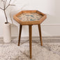 Mango Wood Round Shape End Table