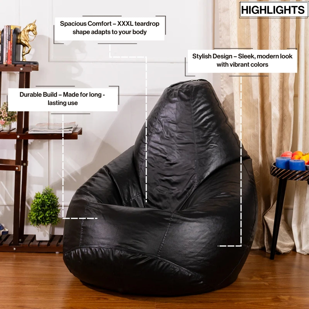 XXXXL Teardrop Bean Bag With Bean