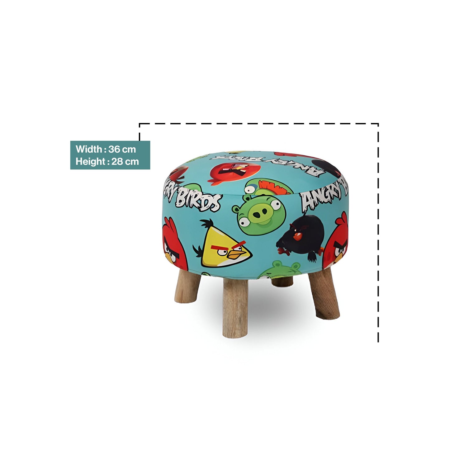 Round Sofa Ottoman Kids In Angry Birds