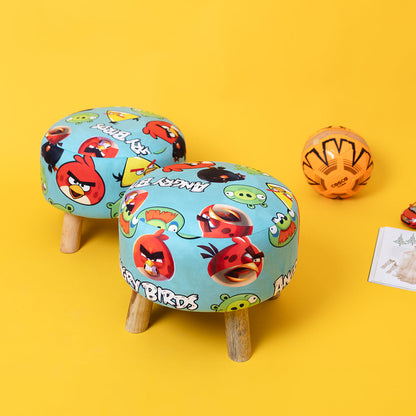 Ottoman Kids Pouffe Stool - Set of 2