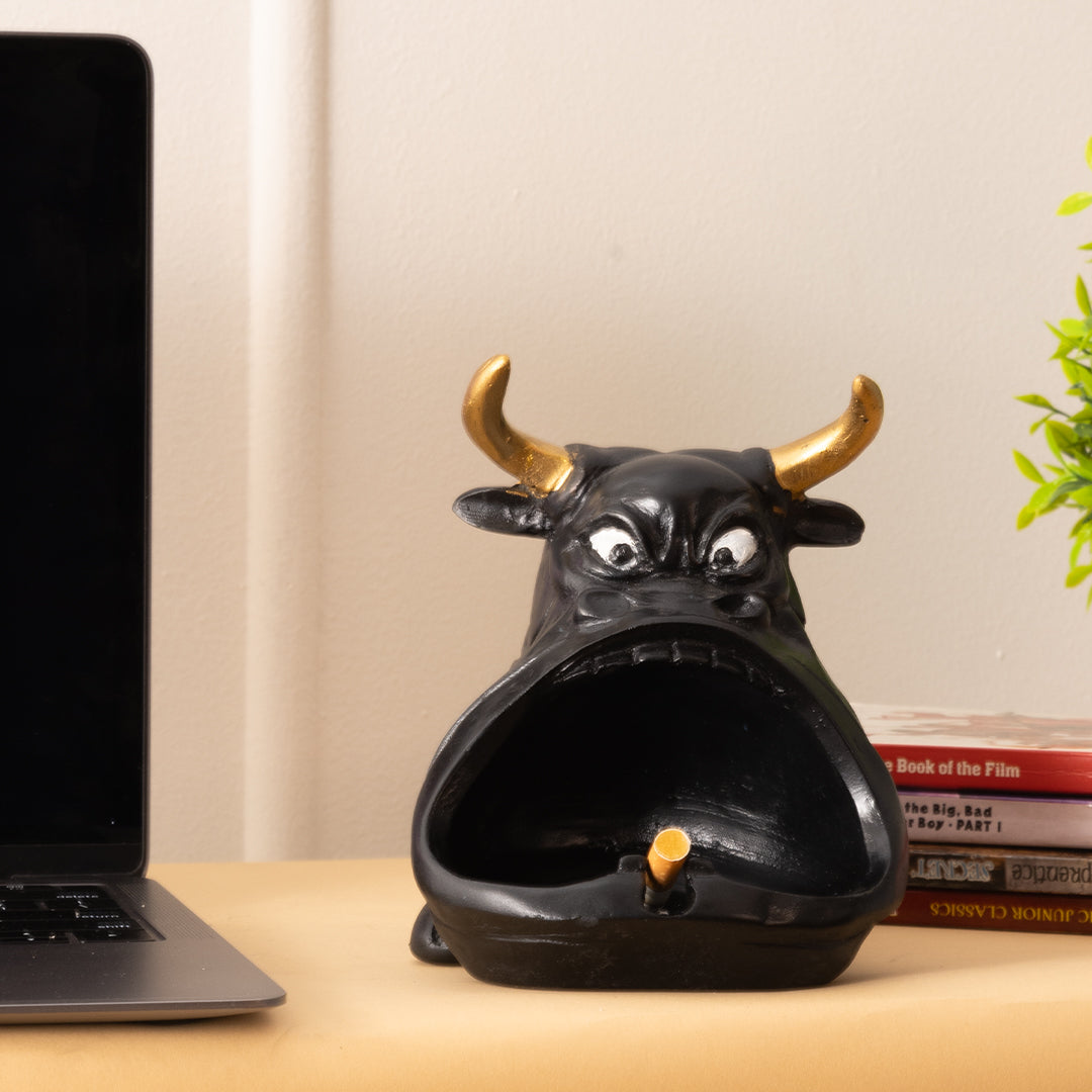 Bull Ashtray Tray in Home Decor