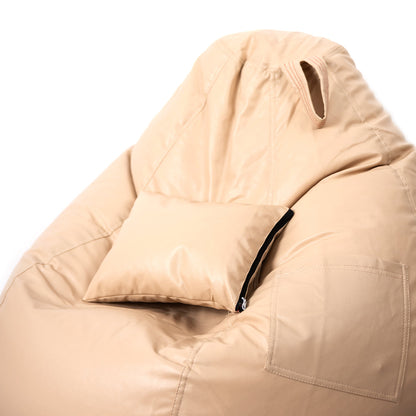 XXXXL Teardrop Filled Bean Bag with Footrest and Cushions