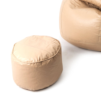 XXXXL Teardrop Filled Bean Bag with Footrest and Cushions