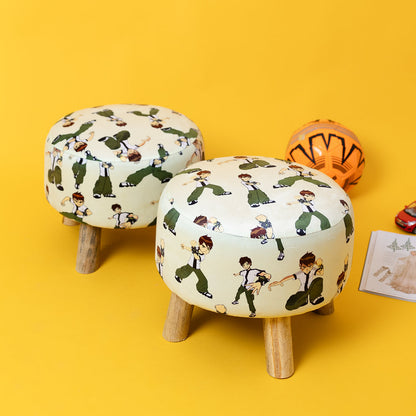 Ottoman Kids Pouffe Stool - Set of 2