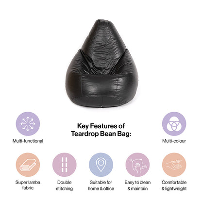 XXXXL Teardrop Bean Bag With Bean