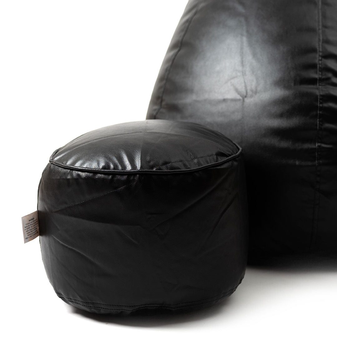 4XL Tear Drop Bean Bag with Footrest Filled