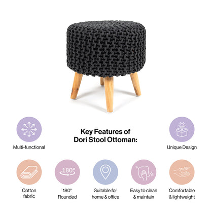 Dori Pouf Stool-Combo of 2