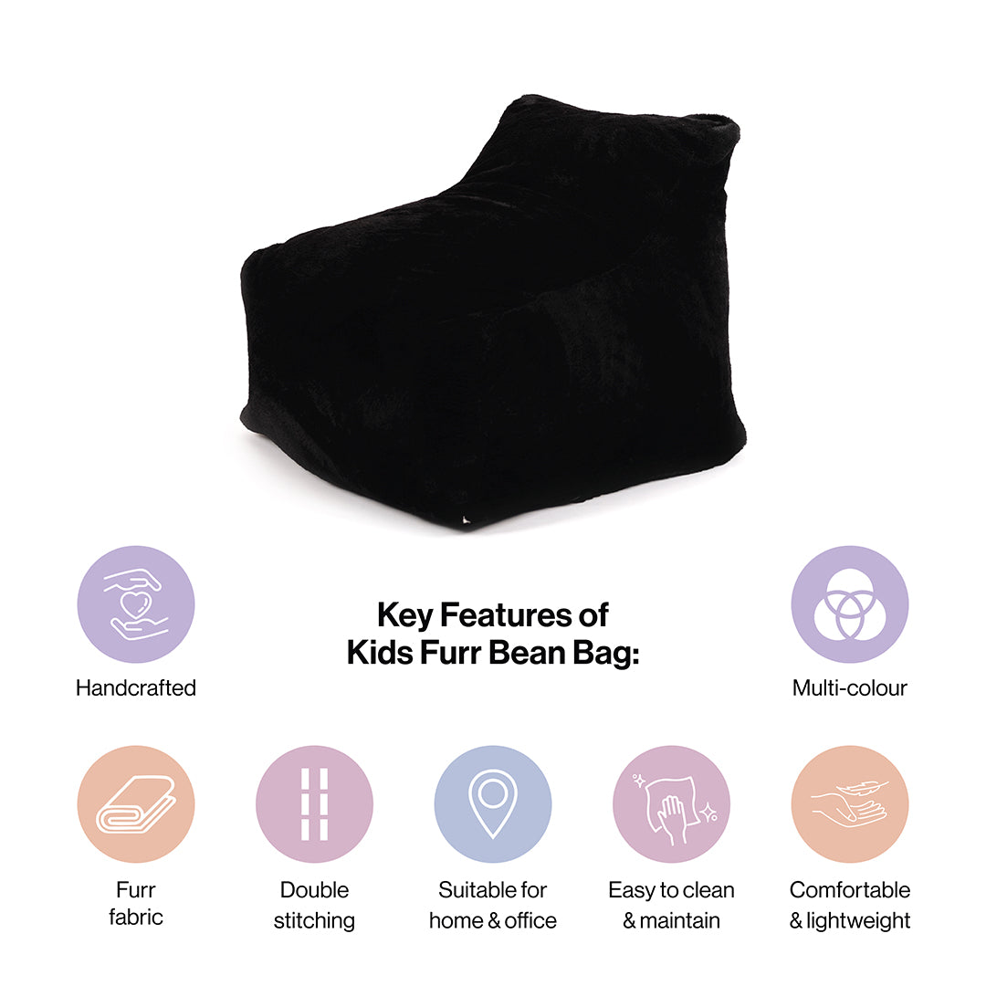 Fur Bean Bag With Beans for Kids