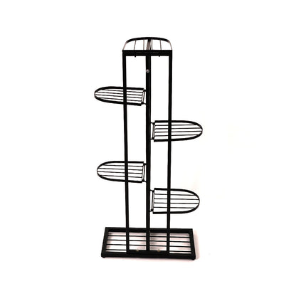 Iron Metal Six Tier Plant Stand Display in Black