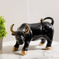 Resin Big Bull Statue In Black Eclipse