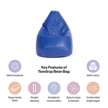 XXXL Teardrop Bean Bag with Bean Filling