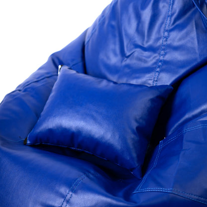 XXXXL Teardrop Filled Bean Bag with Footrest and Cushions