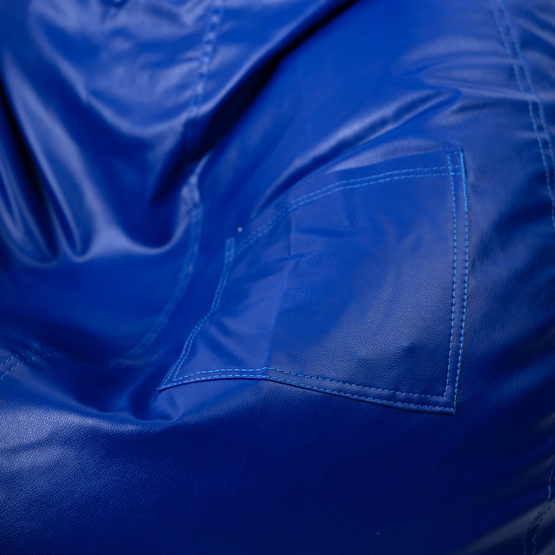 XXXXL Teardrop Filled Bean Bag with Footrest and Cushions