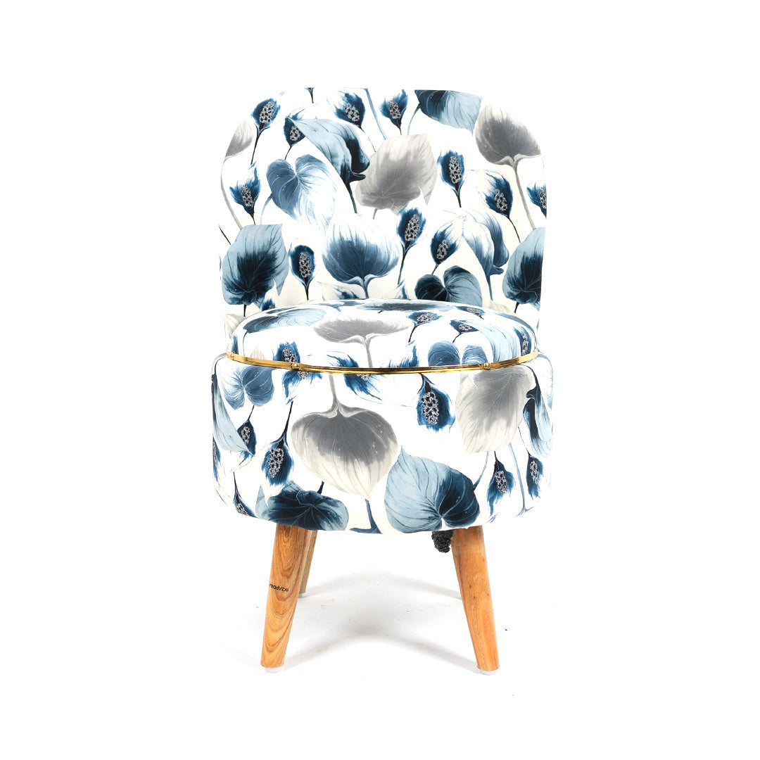Printed Ottoman Pouffe Chair