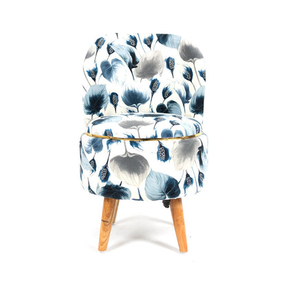 Printed Ottoman Pouffe Chair