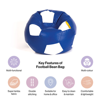XXXL Football Bean Bag with Beans