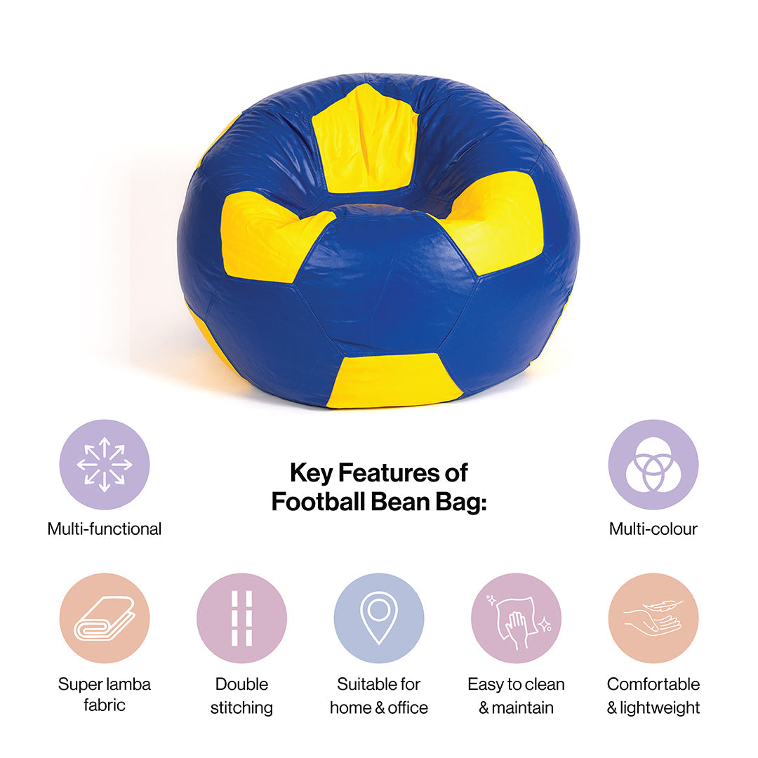 XXL Football Bean Bag With Beans