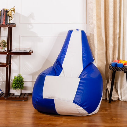 3XL Double-Shaded Teardrop Bean Bag with Beans-Light Shades