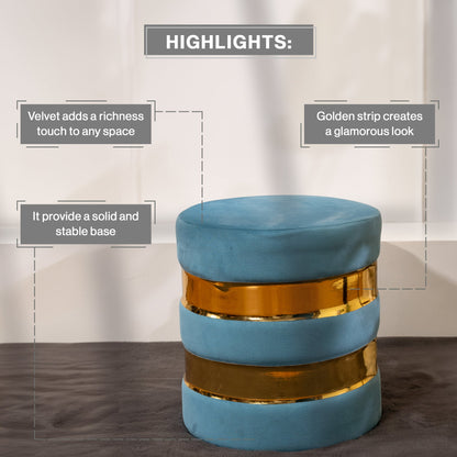 Round Drum Ottoman-Combo of 2