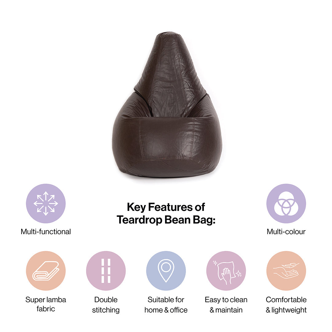 XXXL Teardrop Bean Bag with Bean Filling