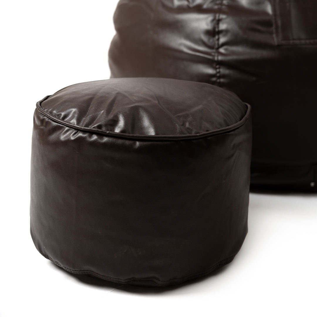 4XL Tear Drop Bean Bag with Footrest Filled