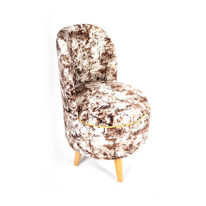 Printed Ottoman Pouffe Chair