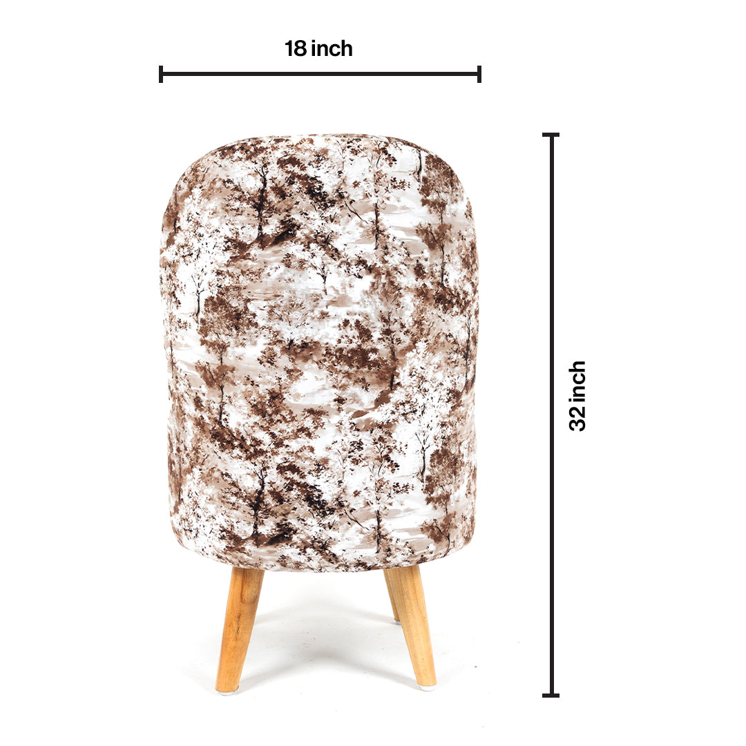 Printed Ottoman Pouffe Chair