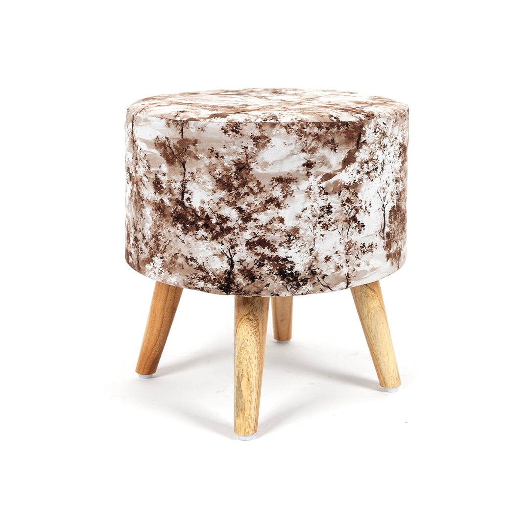 Printed Ottoman Pouffe Stool