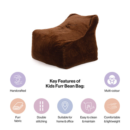 Fur Bean Bag With Beans for Kids