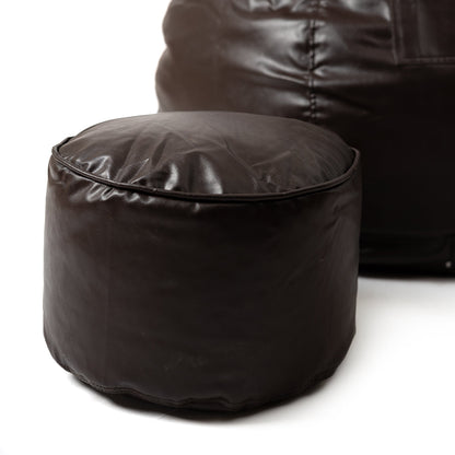 XXXXL Teardrop Filled Bean Bag with Footrest and Cushions