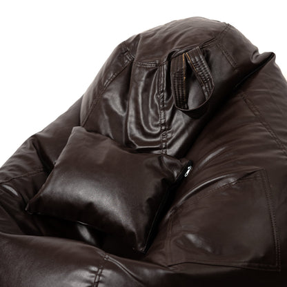 XXXXL Teardrop Filled Bean Bag with Footrest and Cushions