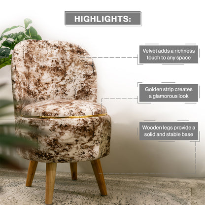 Printed Ottoman Pouffe Chair