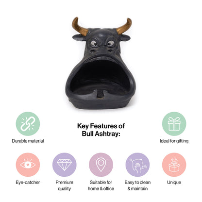 Bull Ashtray Tray in Home Decor