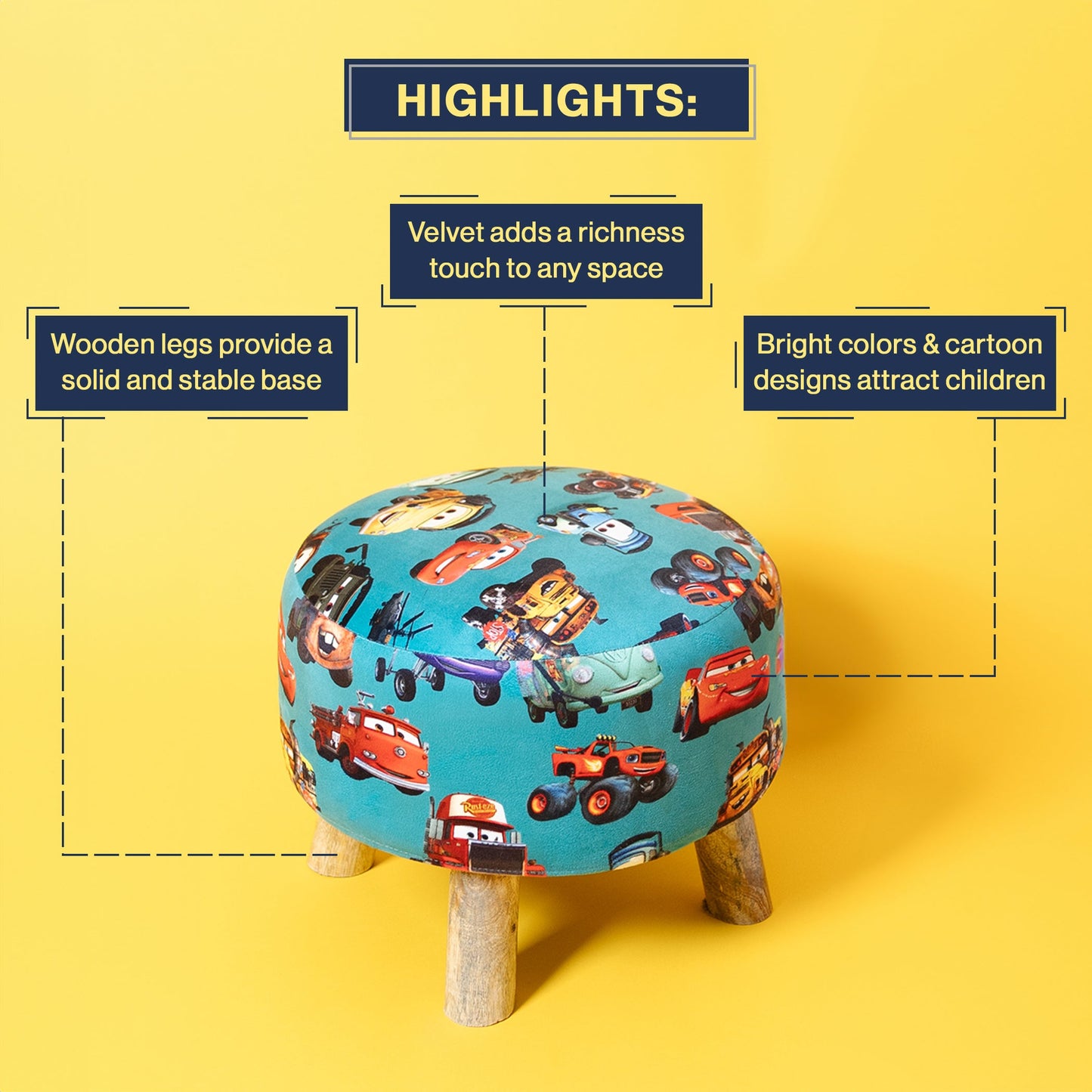 Round Sofa Ottoman Kids In Angry Birds